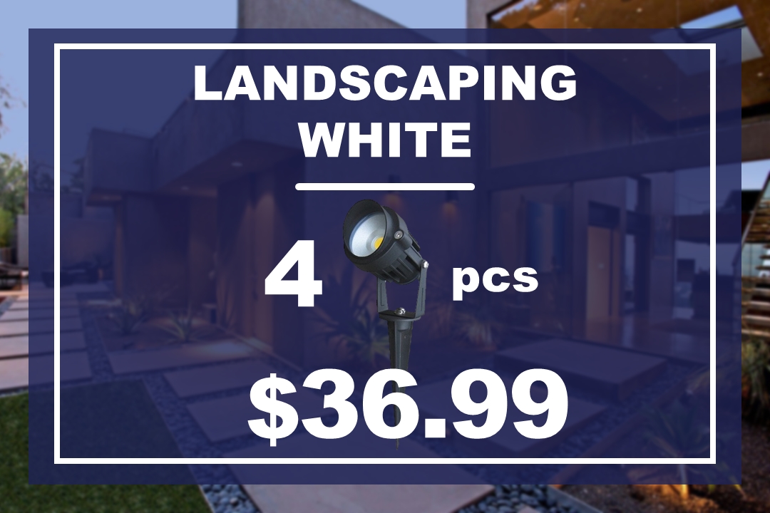 LANDSCAPING LIGHTS WHITE 4 pz
